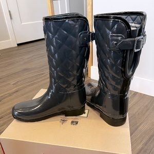 Women's Hunter Refined Quilted Short Rain Boots